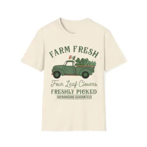 Farm Fresh Four Leaf Clovers Softstyle T-Shirt