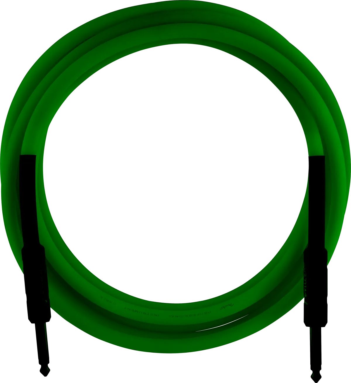 Fender Professional Glow in the Dark Cable, Green, 18.6'