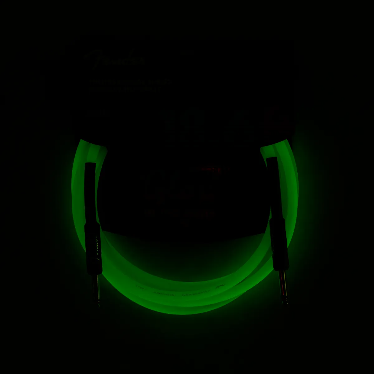 Fender Professional Glow in the Dark Cable, Green, 18.6'