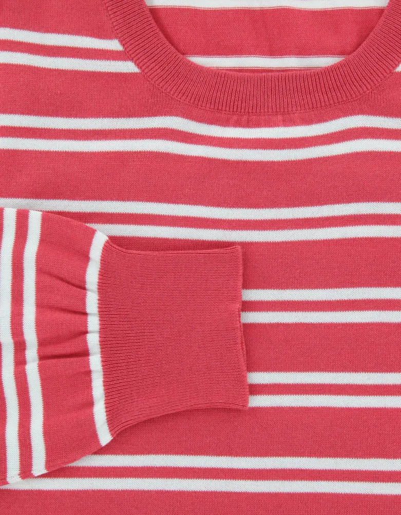 Finamore Napoli Pink Cotton Sweater - Size: Large US / 52 EU