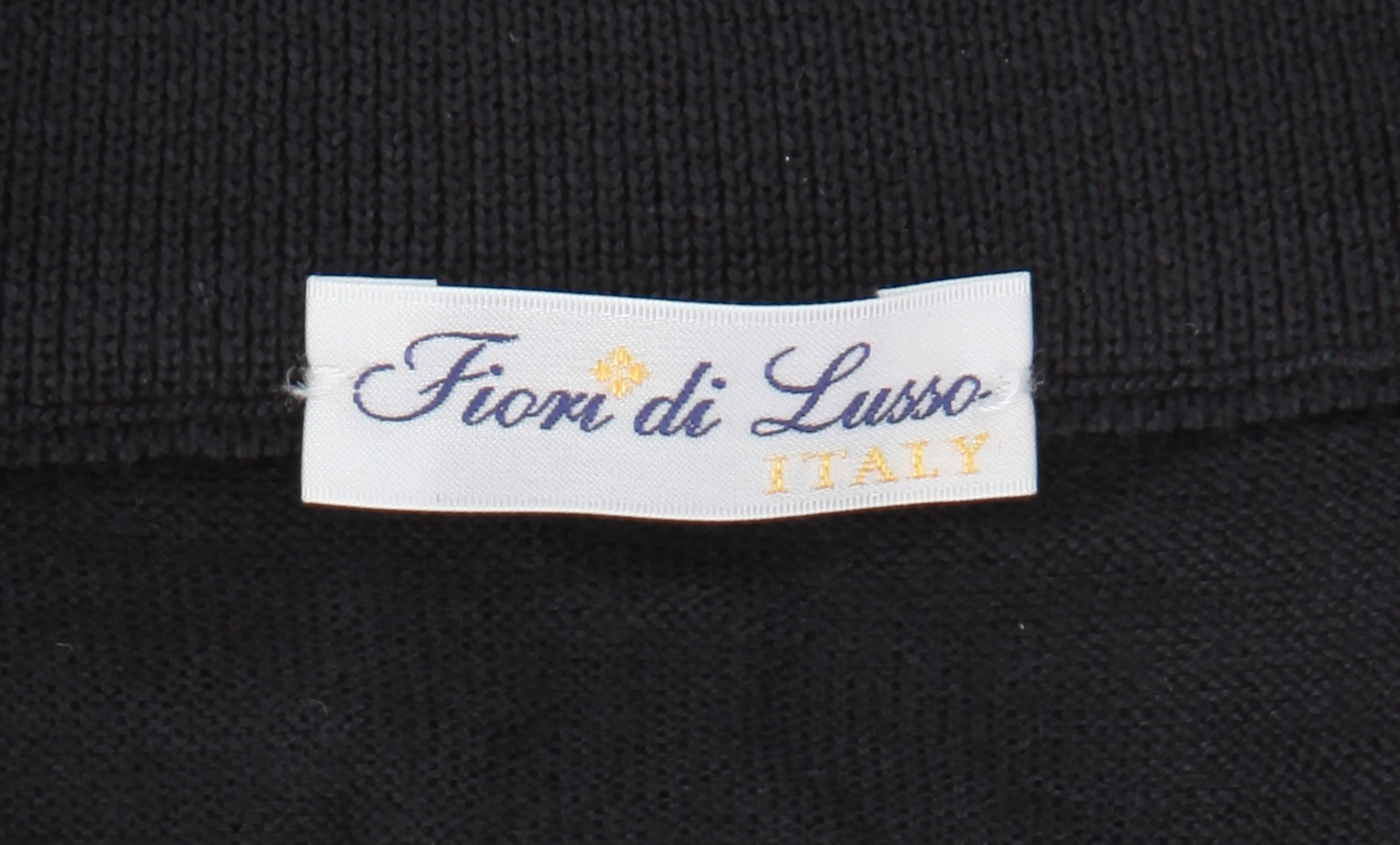 Fiori Di Lusso Black 1/4 Zip Sweater