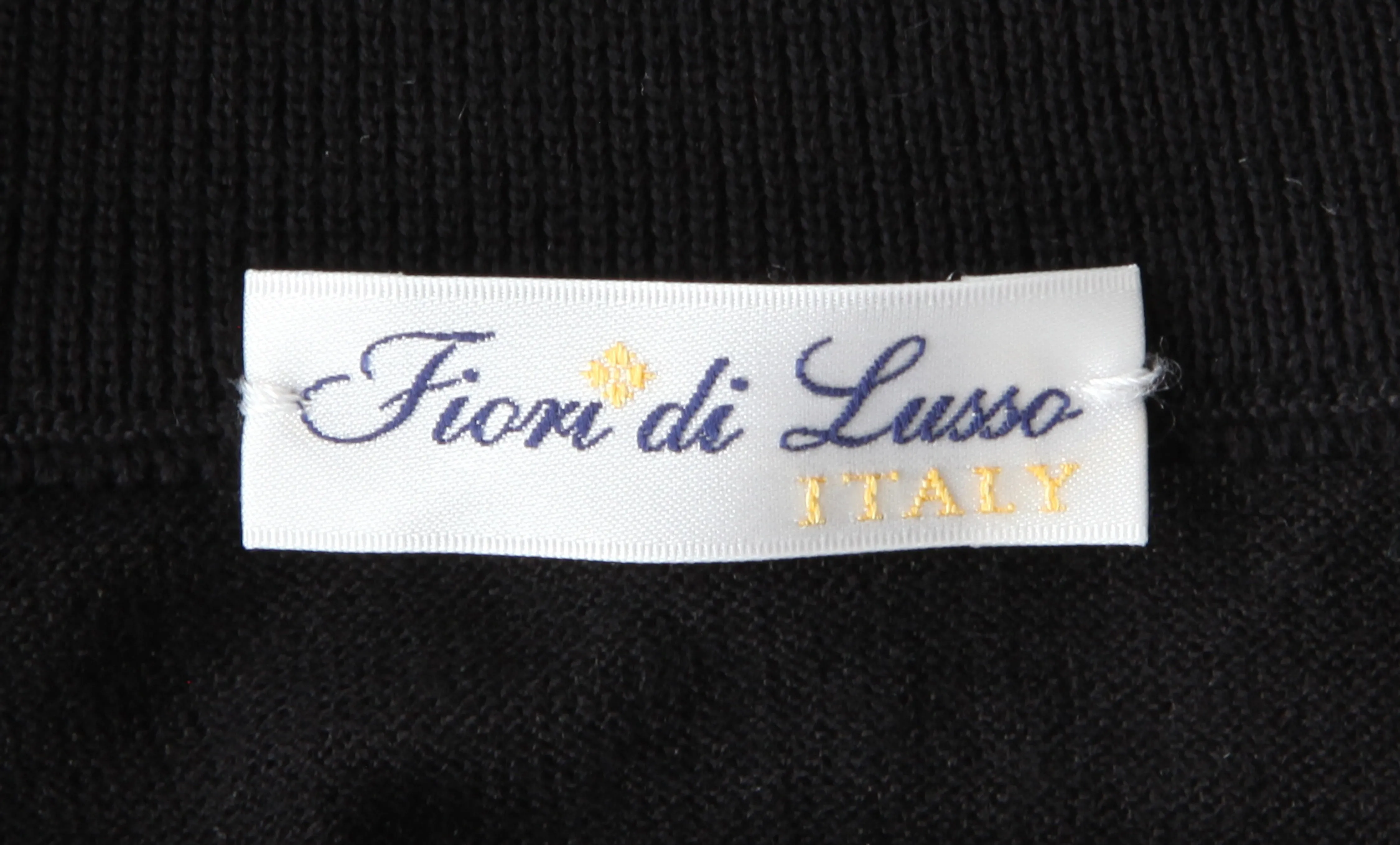 Fiori Di Lusso Black Funnel Sweater
