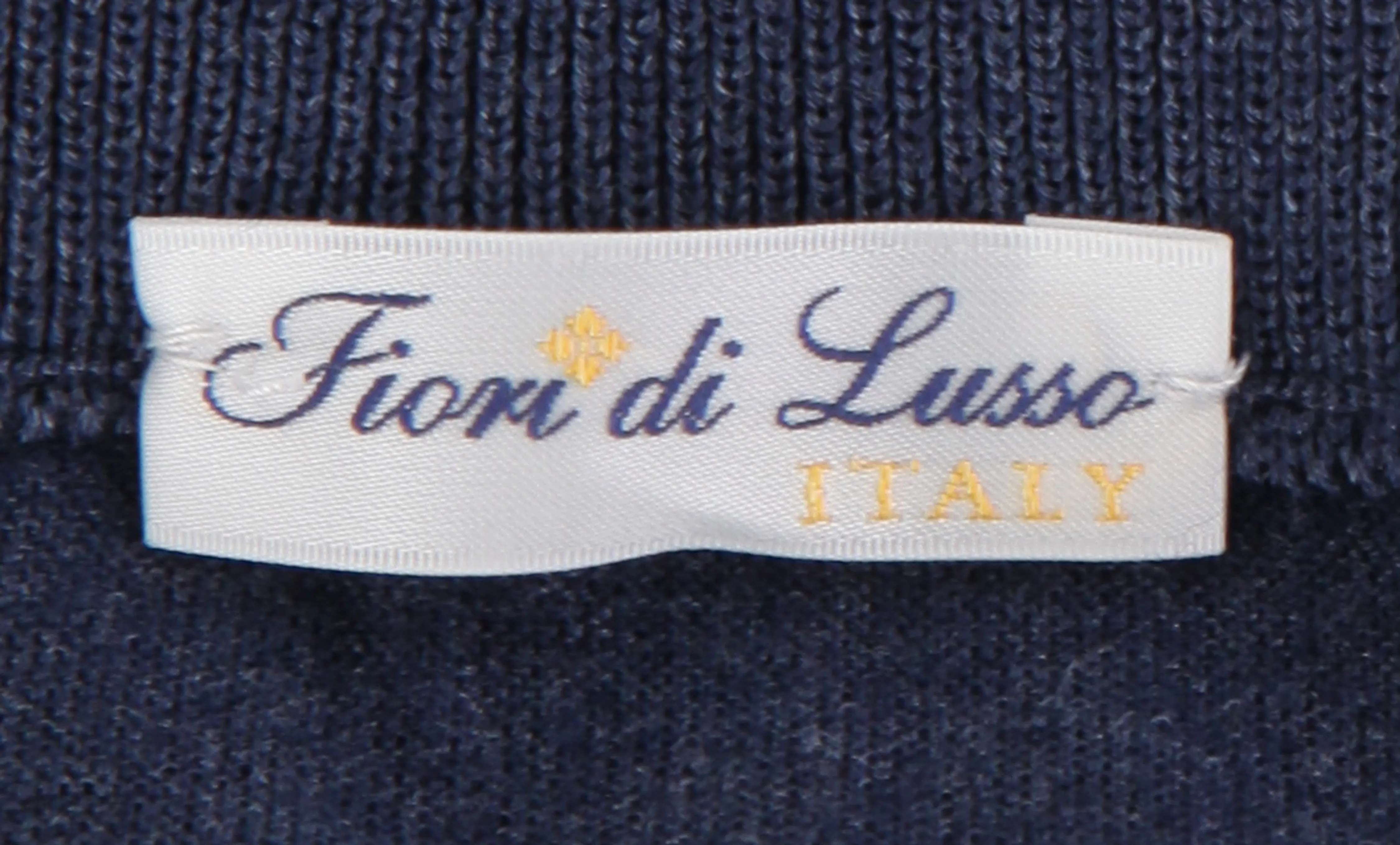Fiori Di Lusso Blue 1/4 Zip Sweater