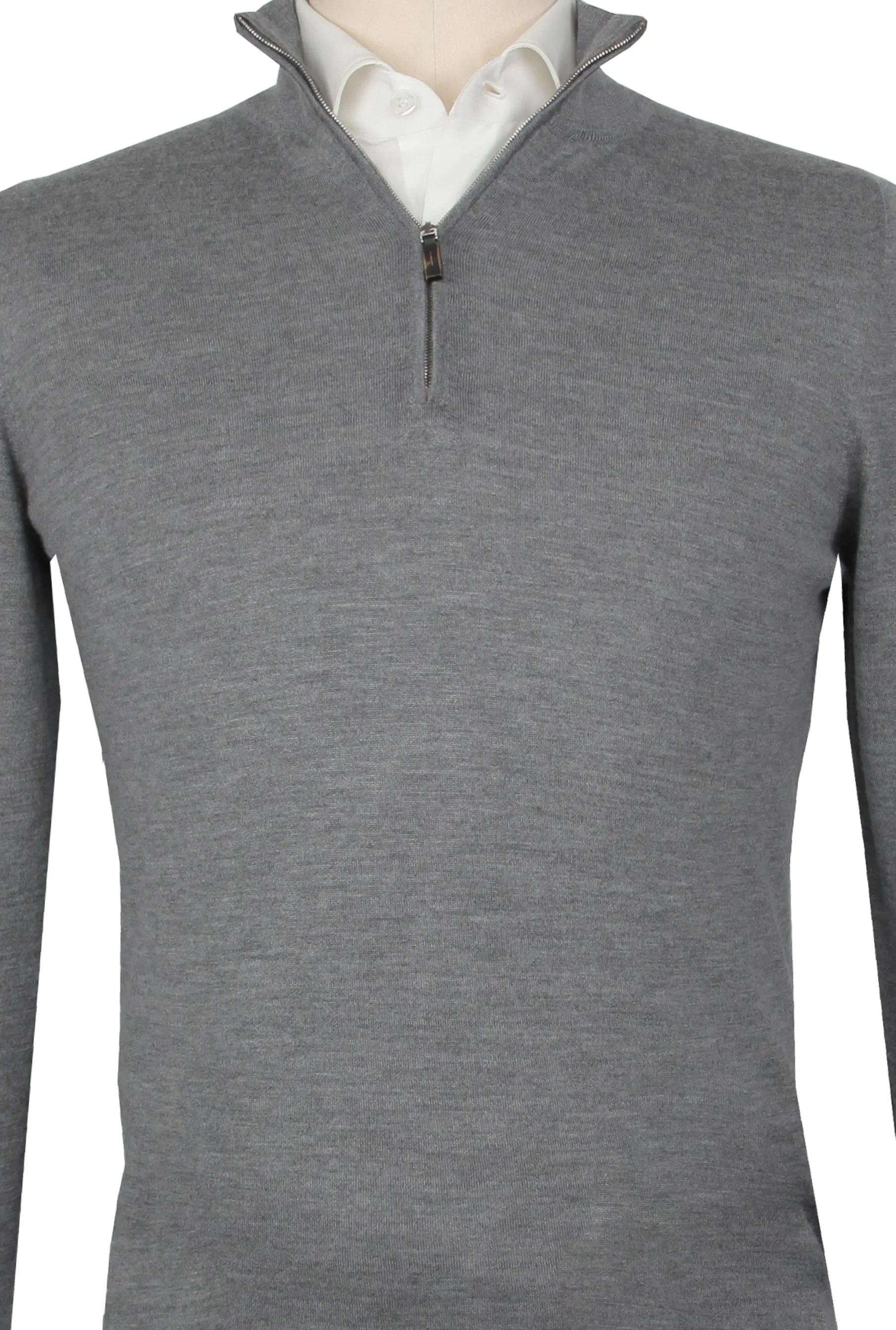 Fiori Di Lusso Gray 1/4 Zip Sweater