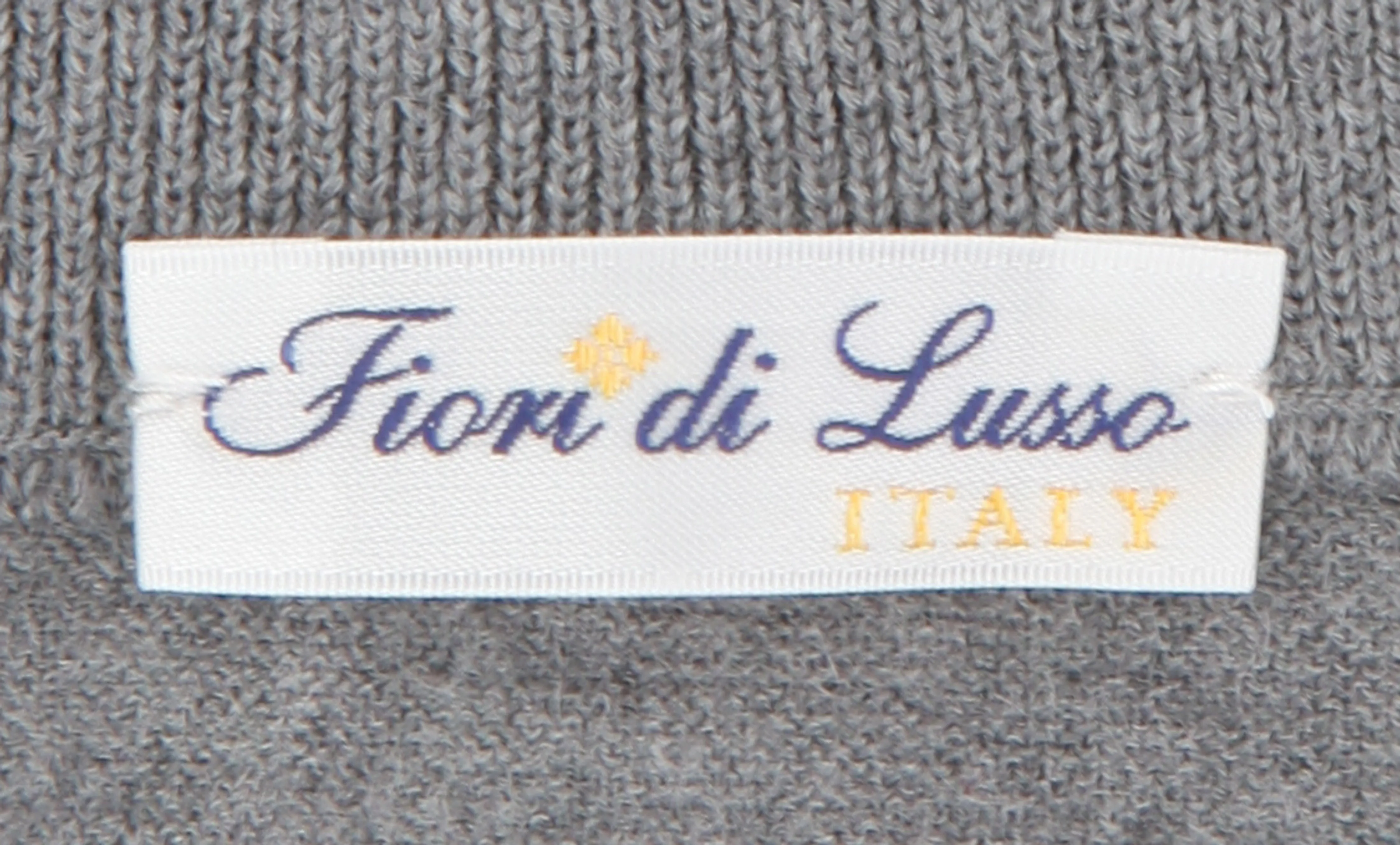 Fiori Di Lusso Gray 1/4 Zip Sweater
