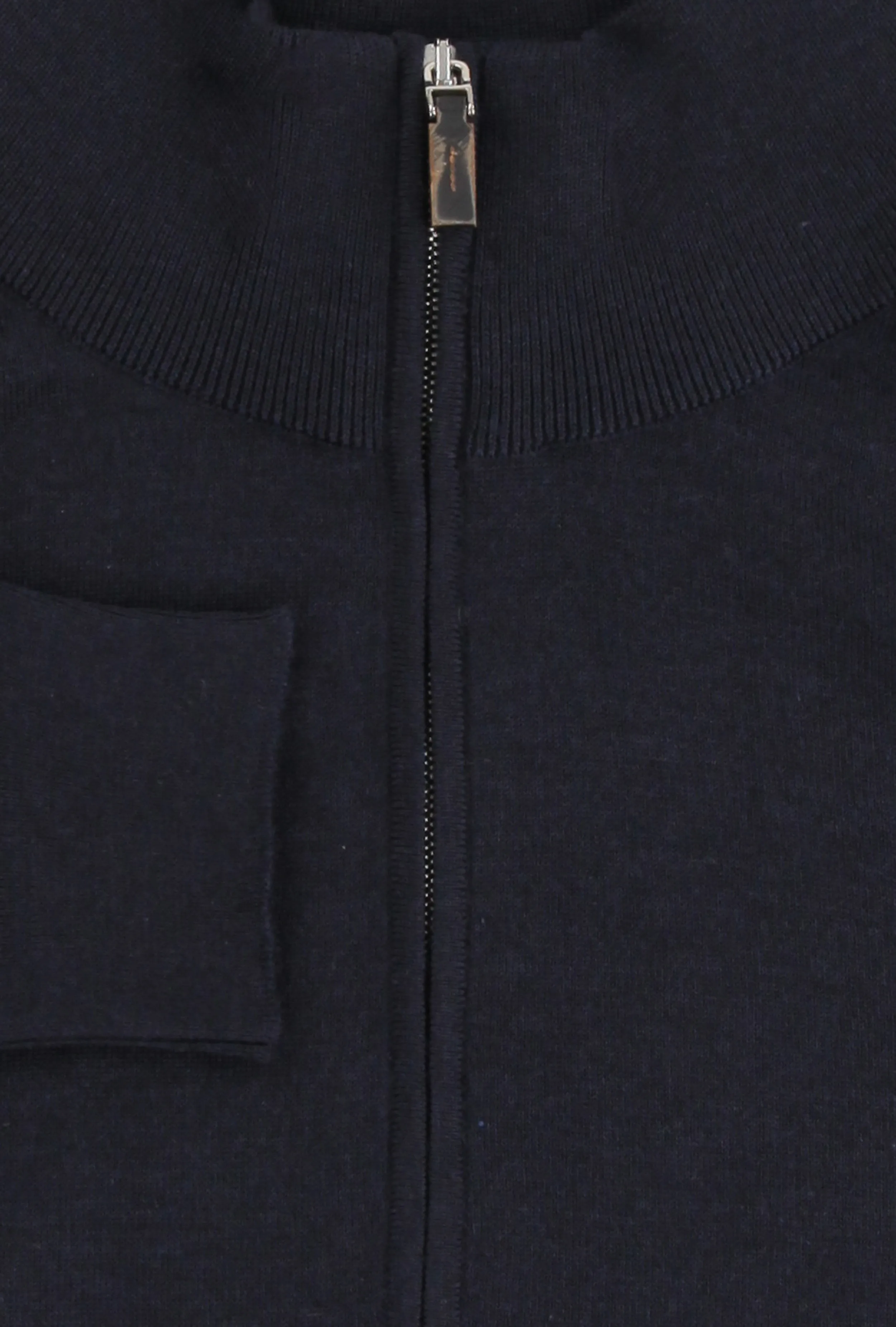 Fiori Di Lusso Midnight Navy Blue 1/4 Zip Sweater