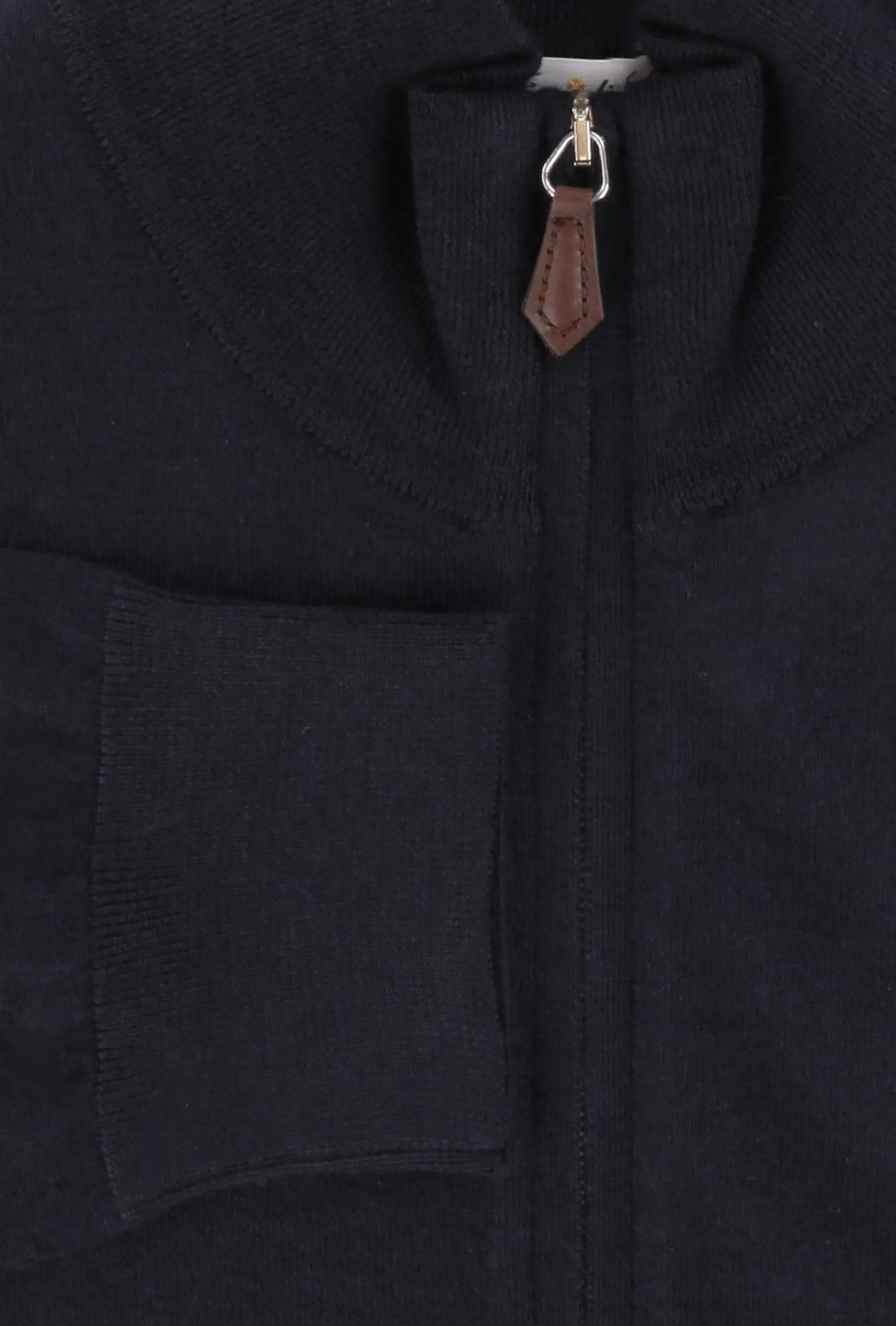 Fiori Di Lusso Navy Blue Funnel Jacket