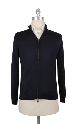 Fiori Di Lusso Navy Blue Funnel Jacket