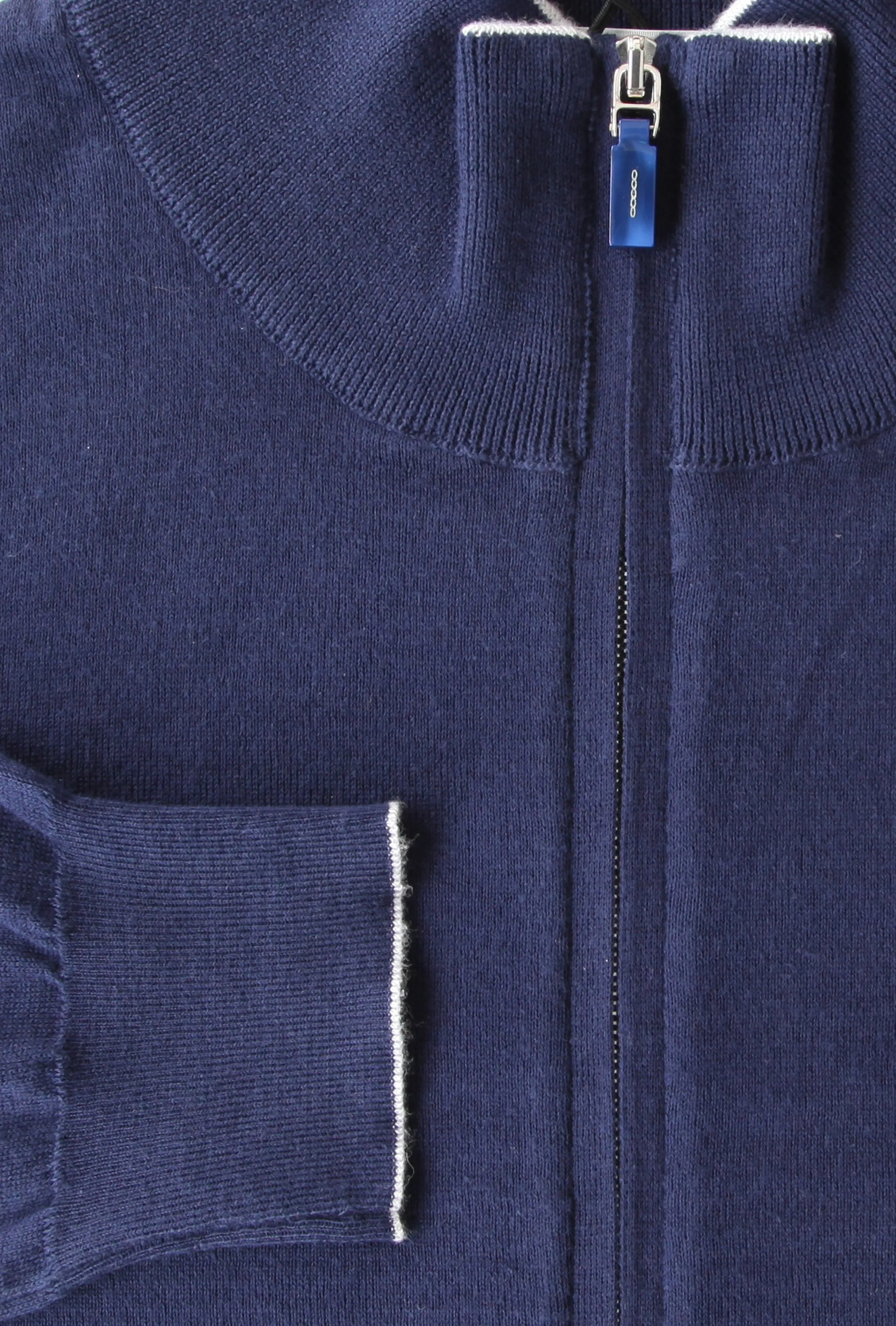 Fiori Di Lusso Navy Blue Funnel Sweater