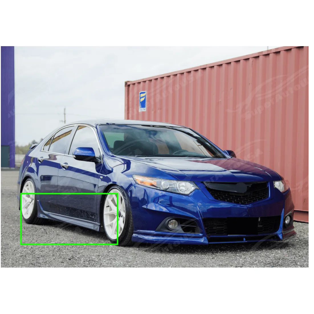 Fits Acura TSX 2009-2010 Type-S Style PU Front Lip Side Skirts Rear Bumper Body Kits