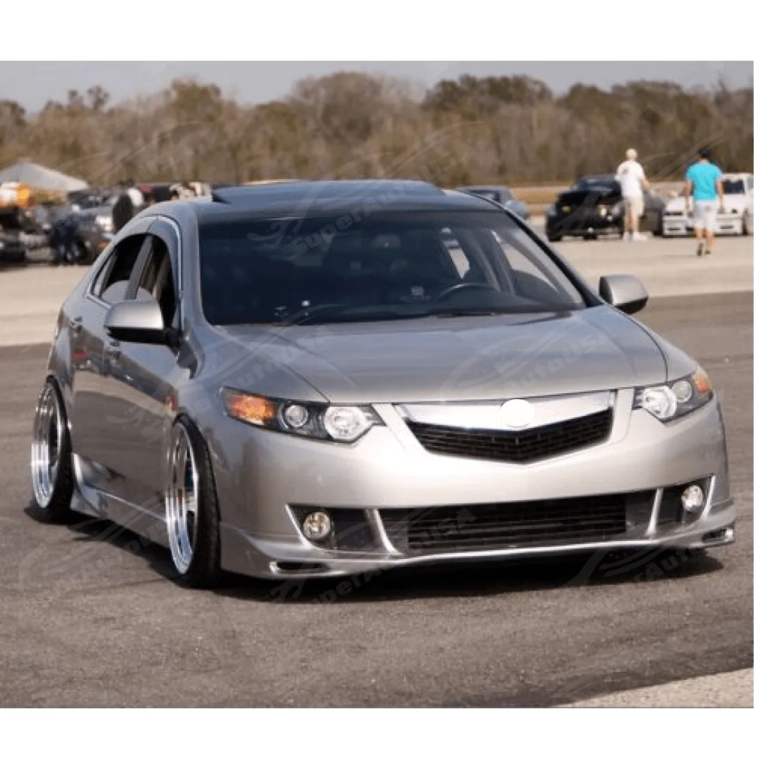 Fits Acura TSX 2009-2010 Type-S Style PU Front Lip Side Skirts Rear Bumper Body Kits