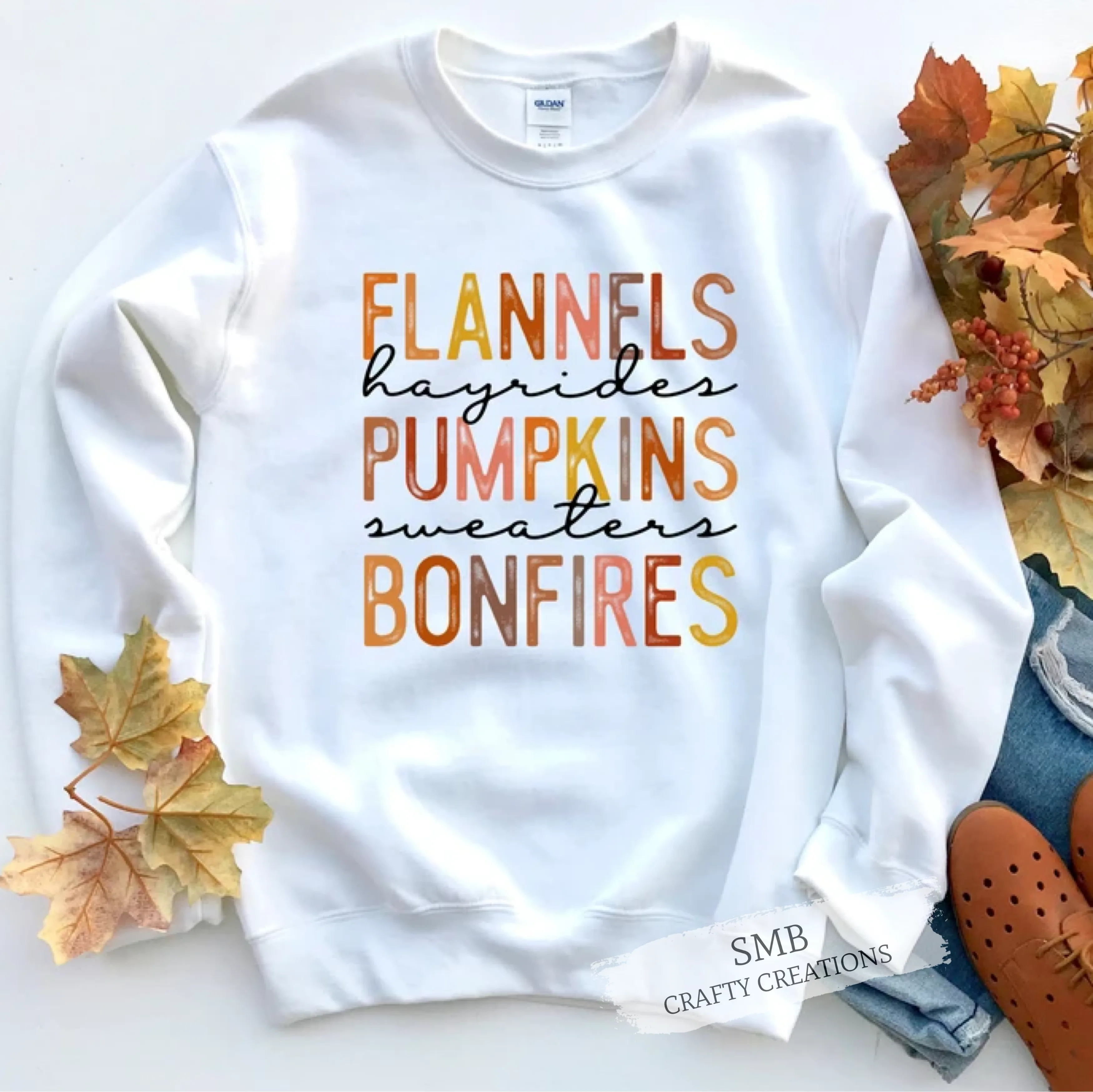 Flannels Hayrides Pumpkins Sweaters Bonfires