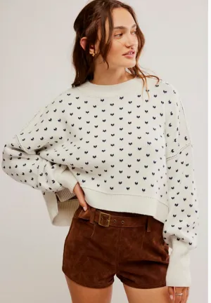 Free People Easy Street Cropped Sweater