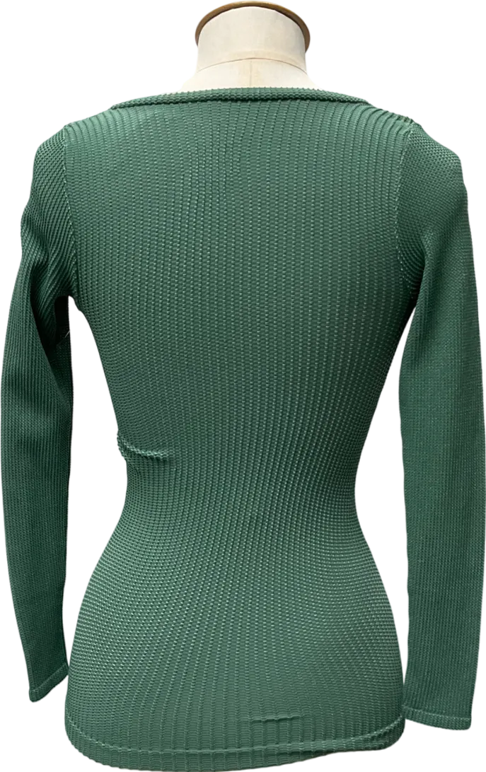 Free People Green Clean Slate Seamless Layering top  UK XS/S
