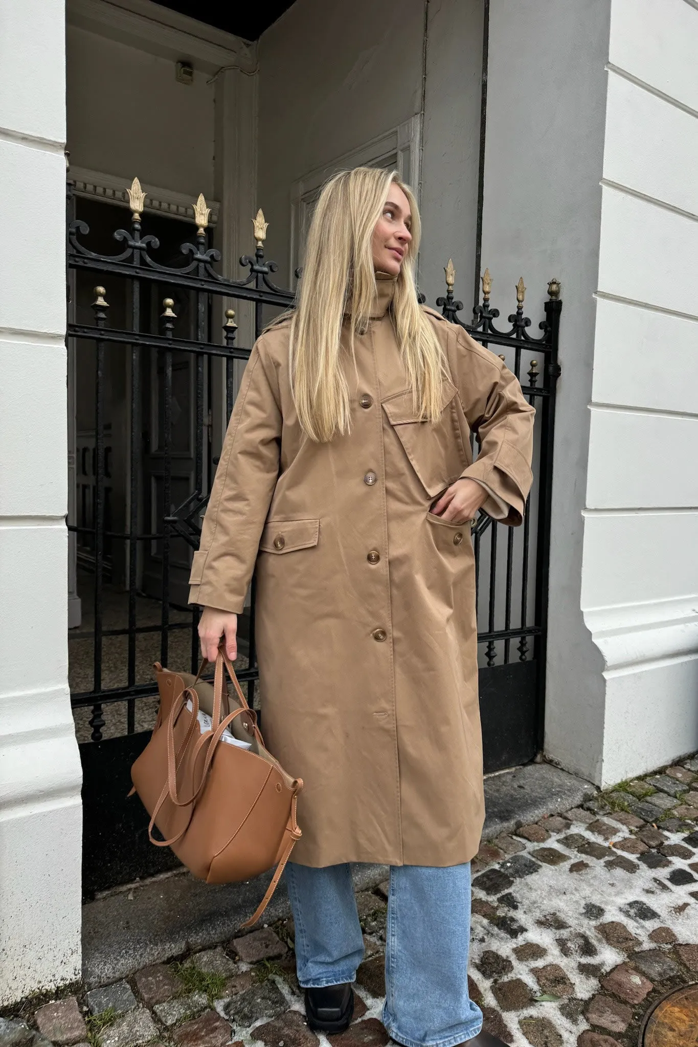 FrejaIC Trenchcoat - Brun
