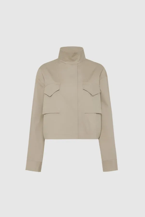 Friends With Frank The Esther Cropped Trench in Walnut