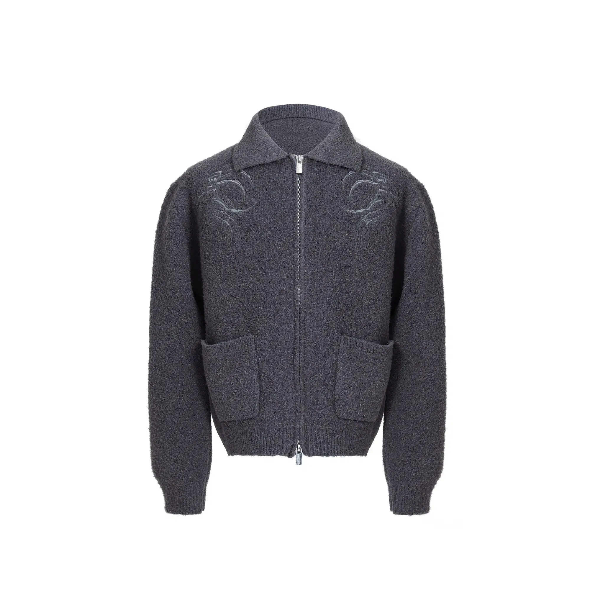 Front Zip Sweater with Pockets