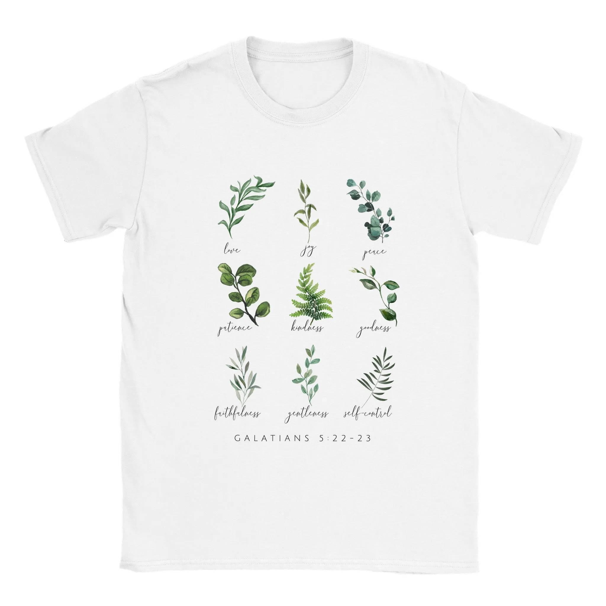 Fruit of the Spirit - Galatians 5:22-23 - Botanical T-Shirt