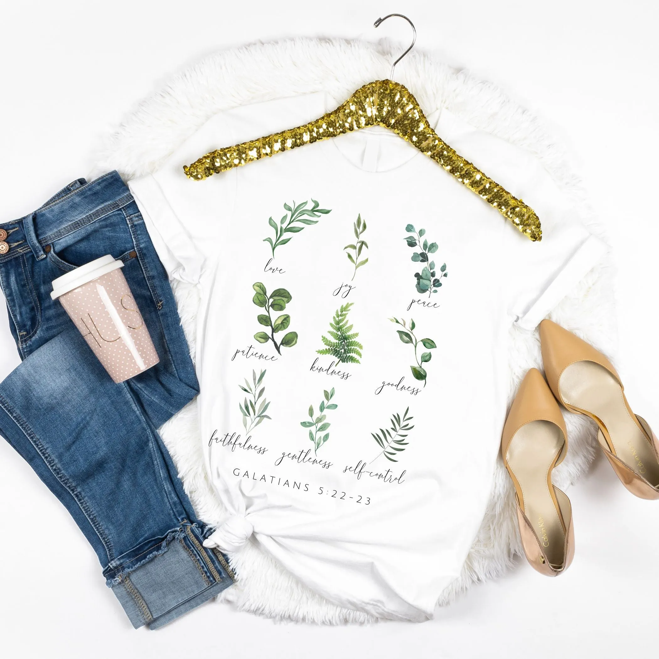 Fruit of the Spirit - Galatians 5:22-23 - Botanical T-Shirt