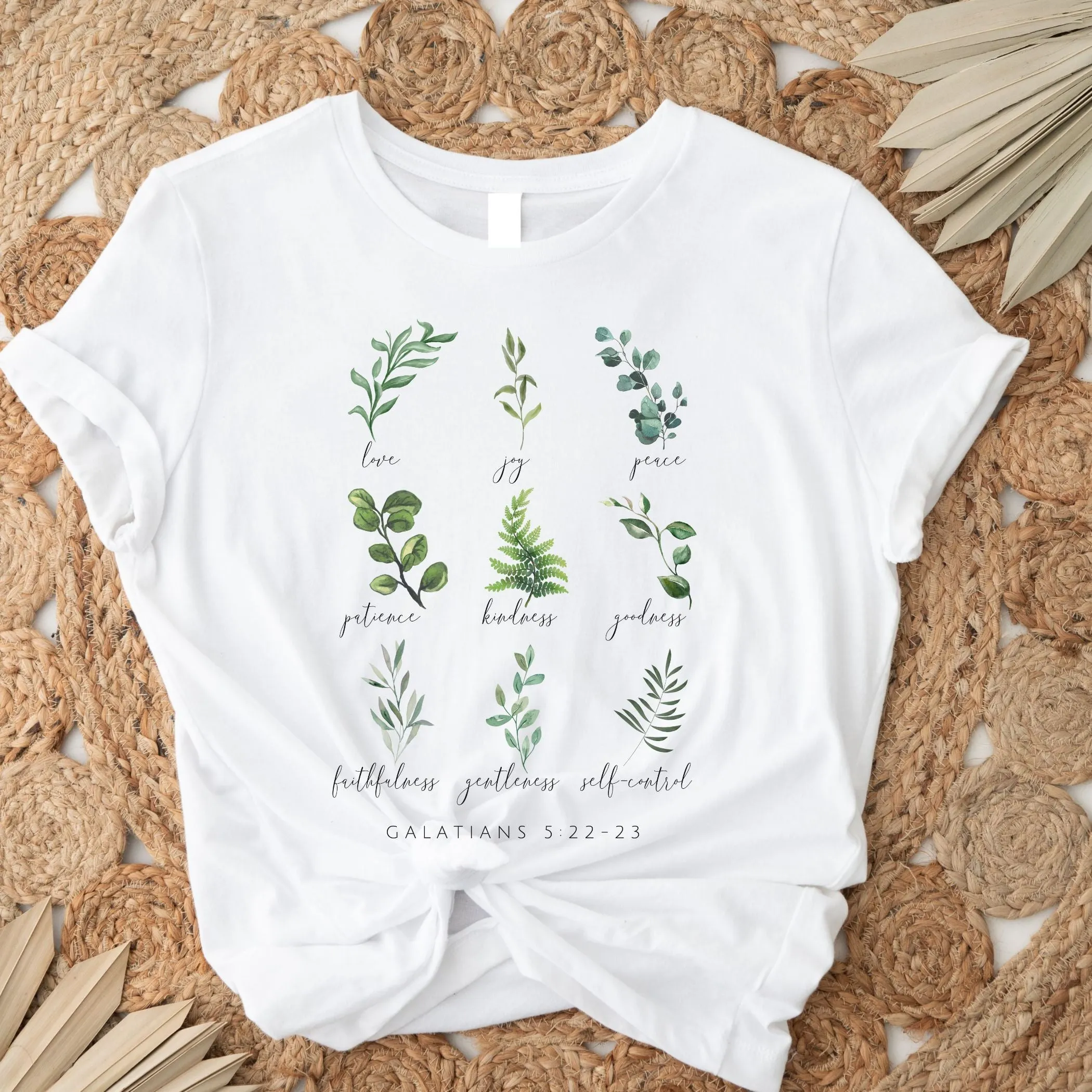 Fruit of the Spirit - Galatians 5:22-23 - Botanical T-Shirt