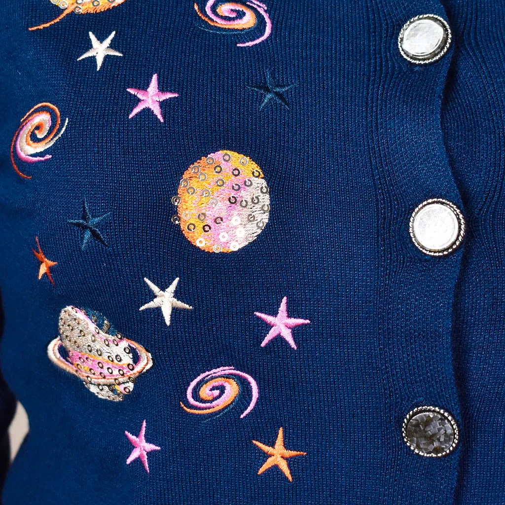 Galaxy Janet Cropped Cardigan