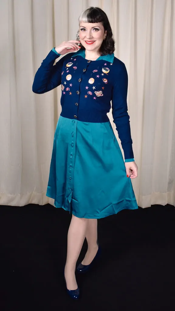 Galaxy Janet Cropped Cardigan