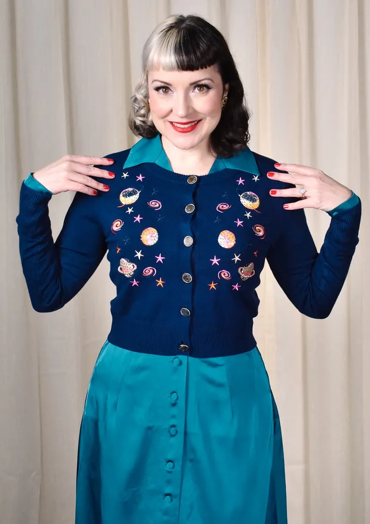 Galaxy Janet Cropped Cardigan