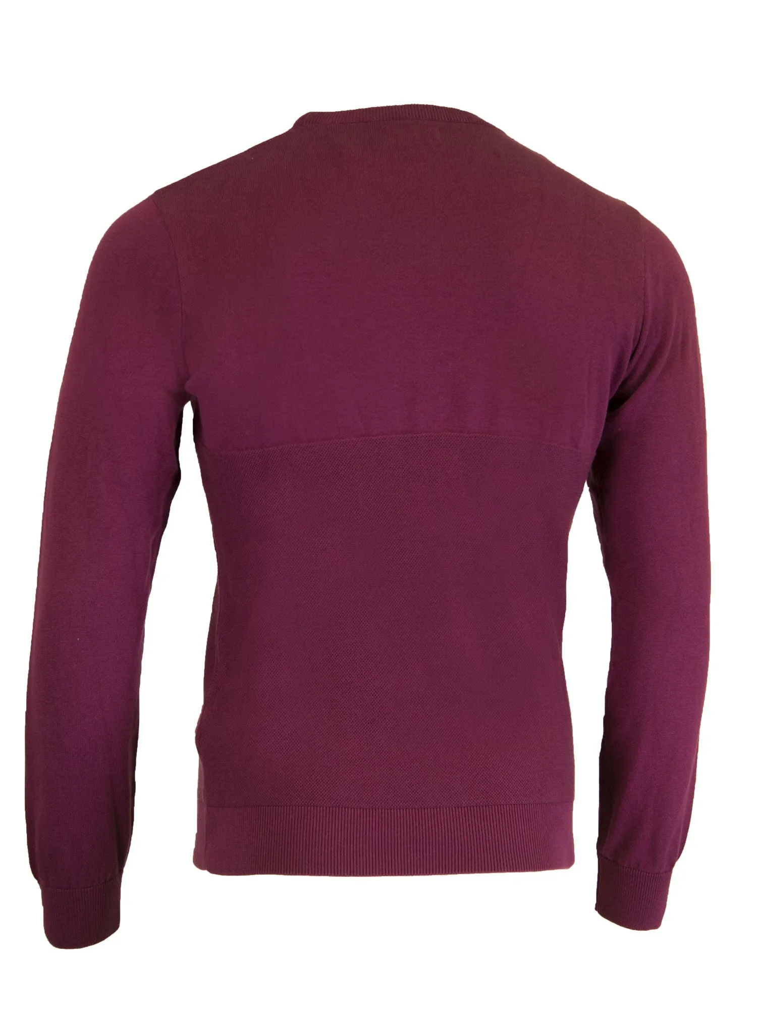 GANT Men's Raspberry Purple O1 Gant Logo Texture Crew 8030003 Size M $160 NWT