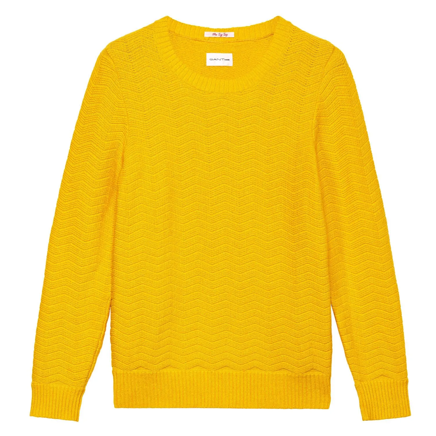 GANT RUGGER Women's Mango Zig Zag Sweater 488814 Size Large