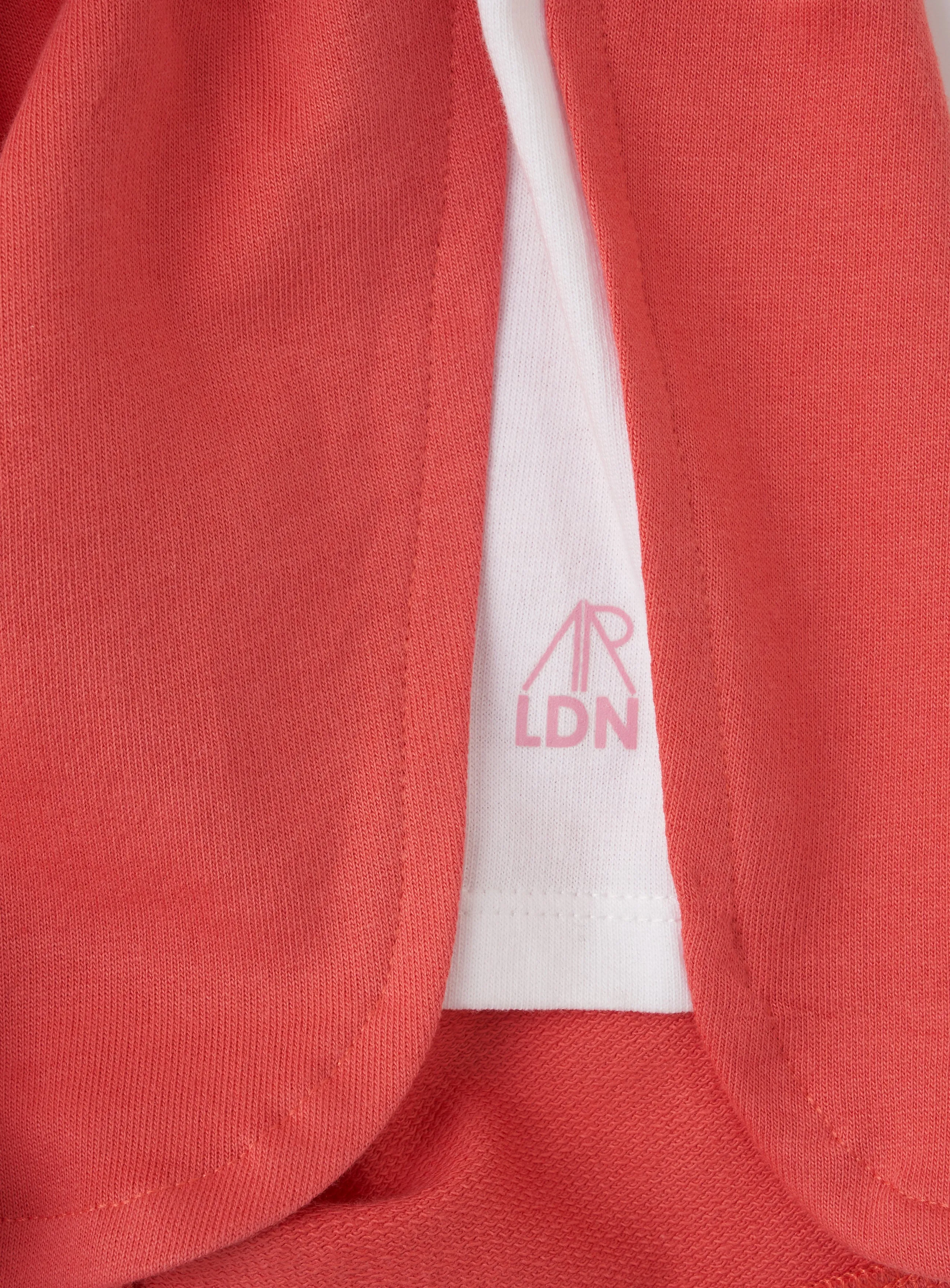 Girls Solid Red Cotton Shorts