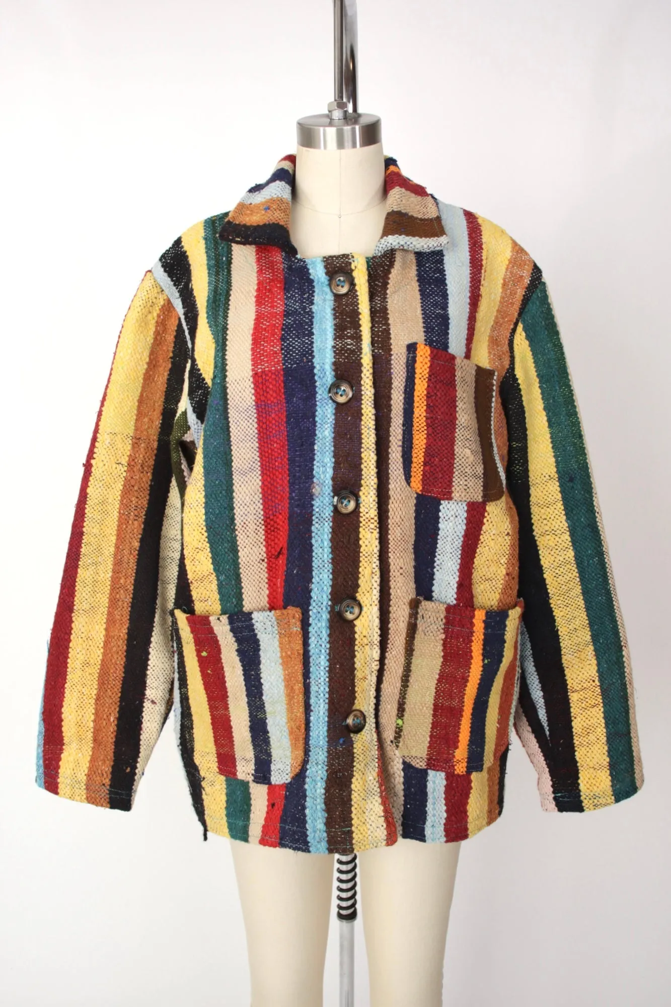 Glor Striped Blanket Coat