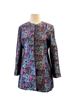 Grace Chuang Long Jacket Floral Print