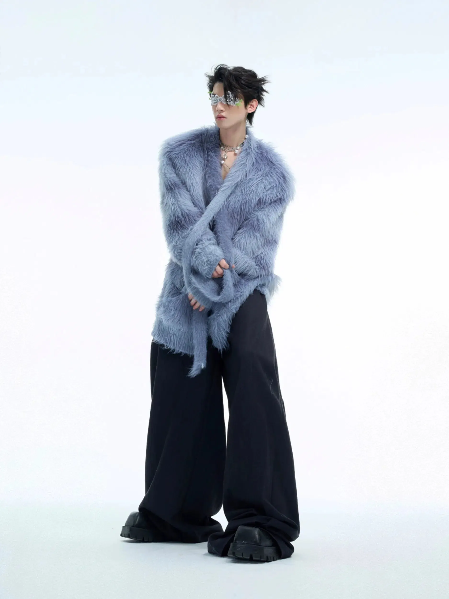 Gradient Sweater with Scarf