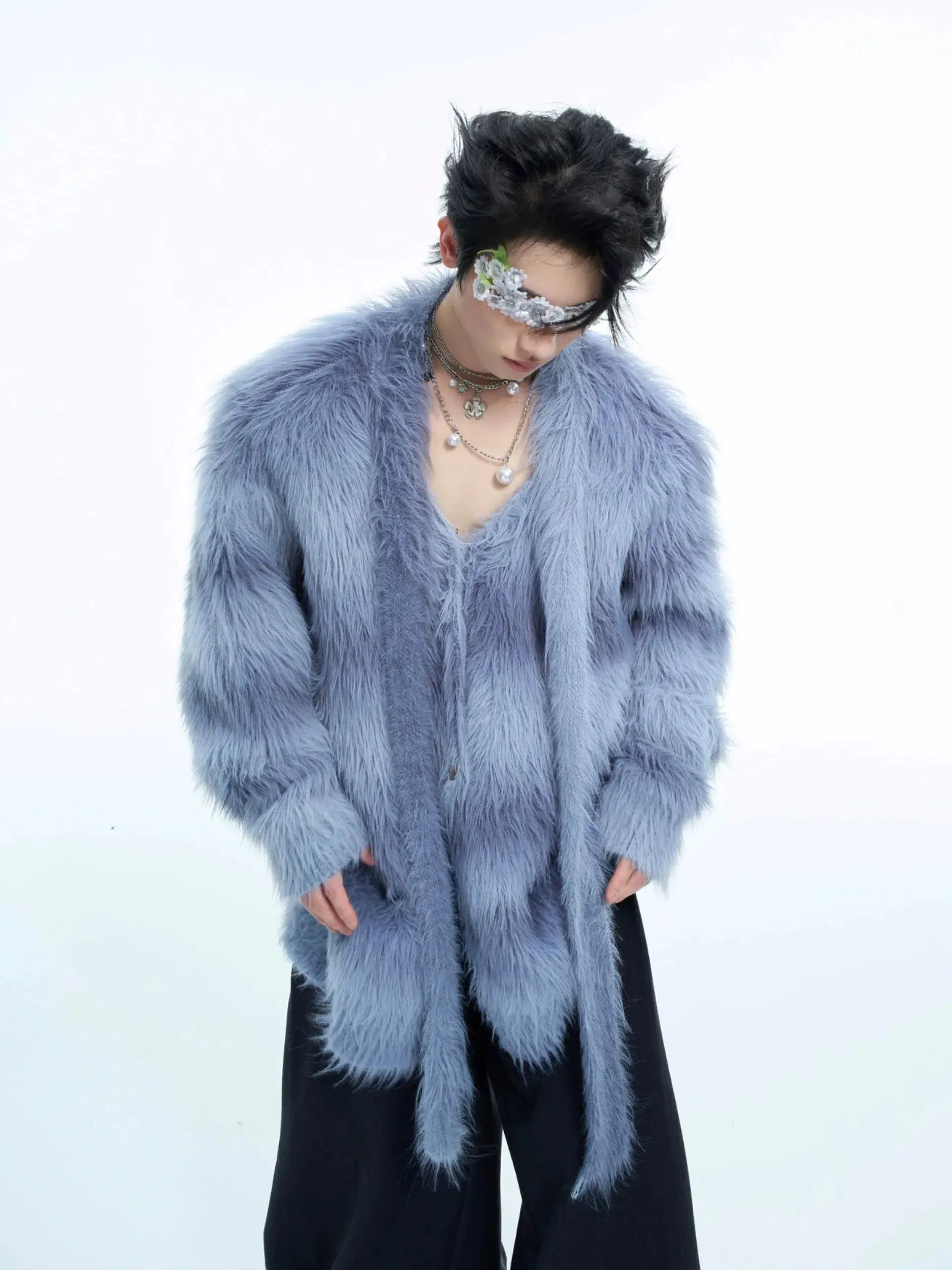 Gradient Sweater with Scarf