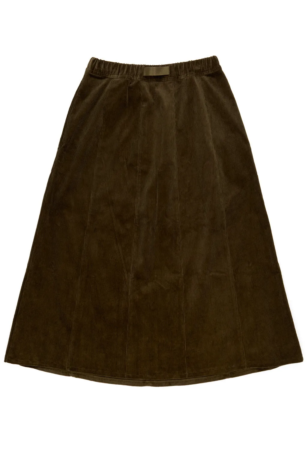 Gramicci Panelled Midi Skirt - Olive Green