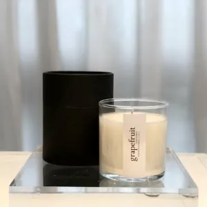 grapefruit scented luxury soy candle