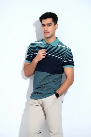 Green Strips Gents T-Shirt