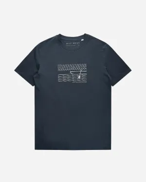Greetings T-Shirt - Dust Blue