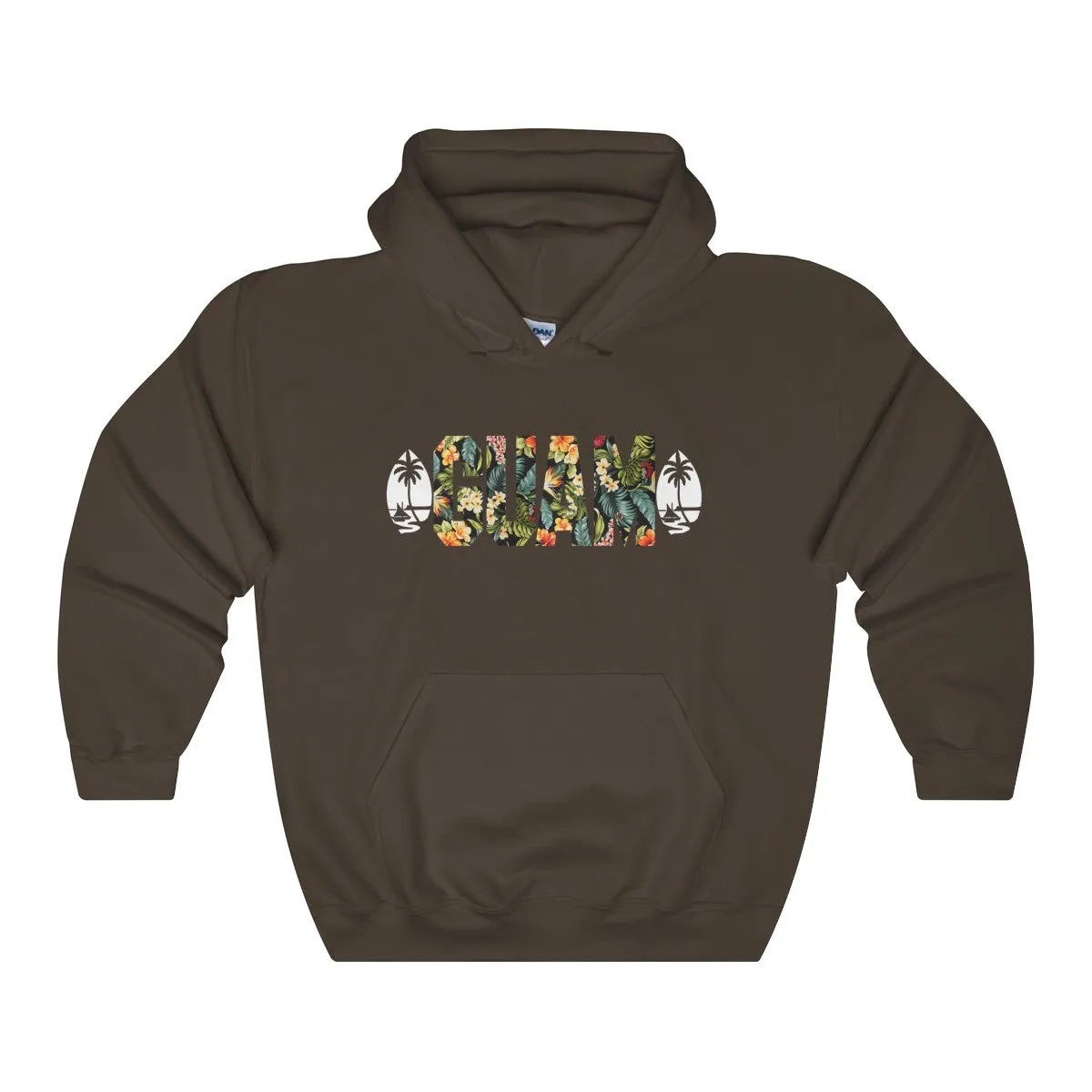 Guam Floral Hoodies Dark Colors.