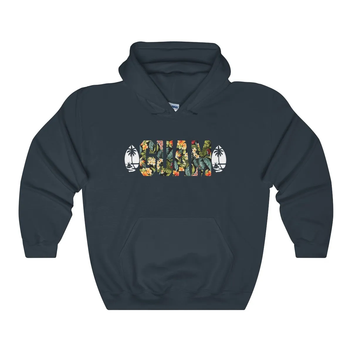 Guam Floral Hoodies Dark Colors.