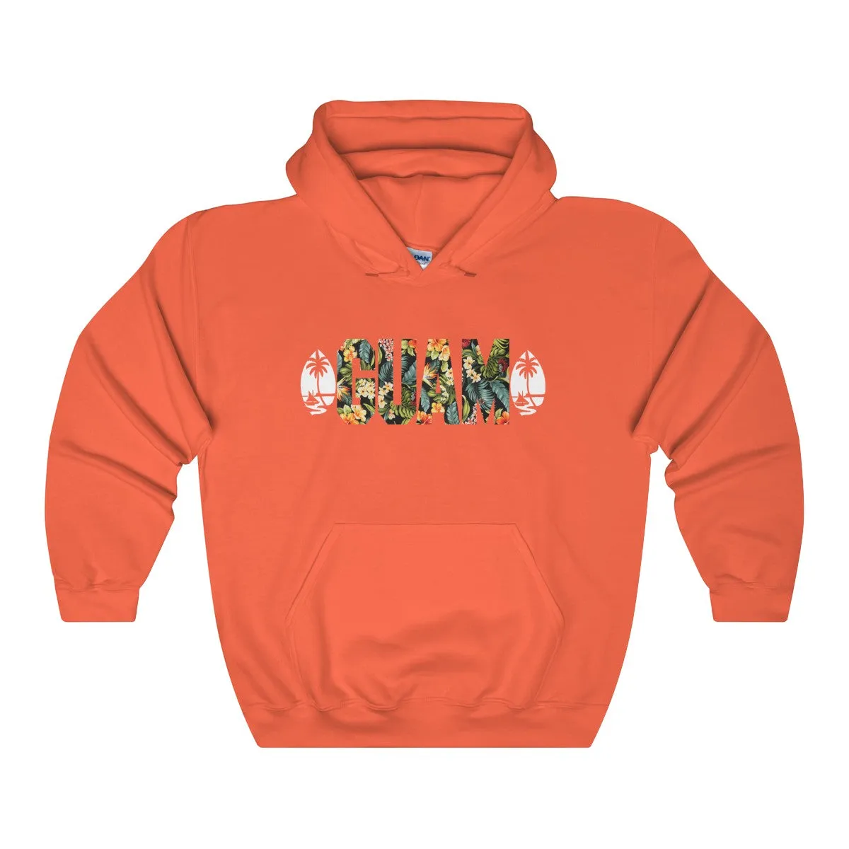 Guam Floral Hoodies Dark Colors.
