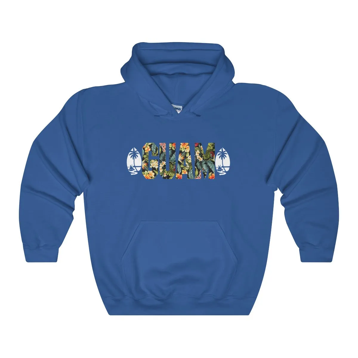 Guam Floral Hoodies Dark Colors.