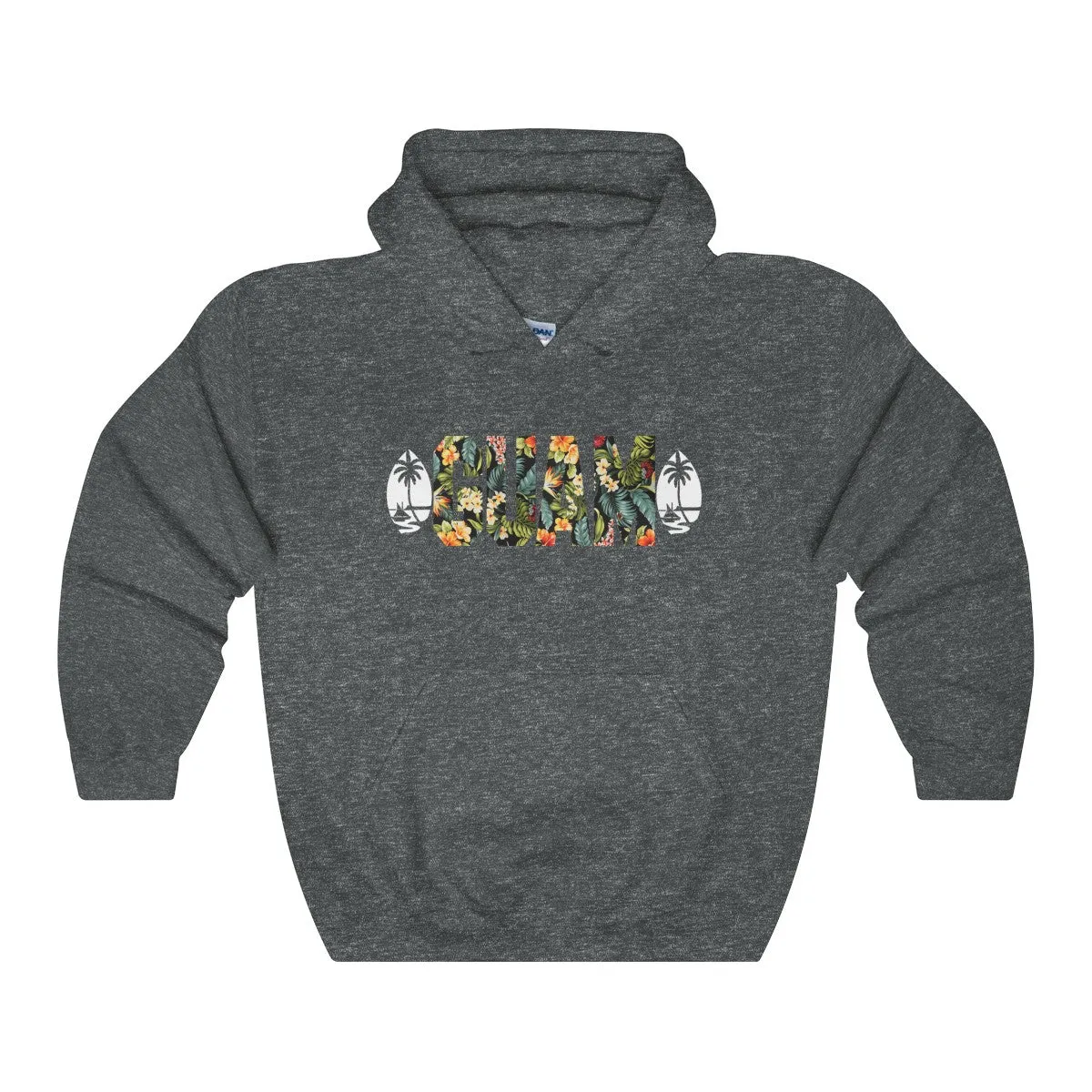 Guam Floral Hoodies Dark Colors.