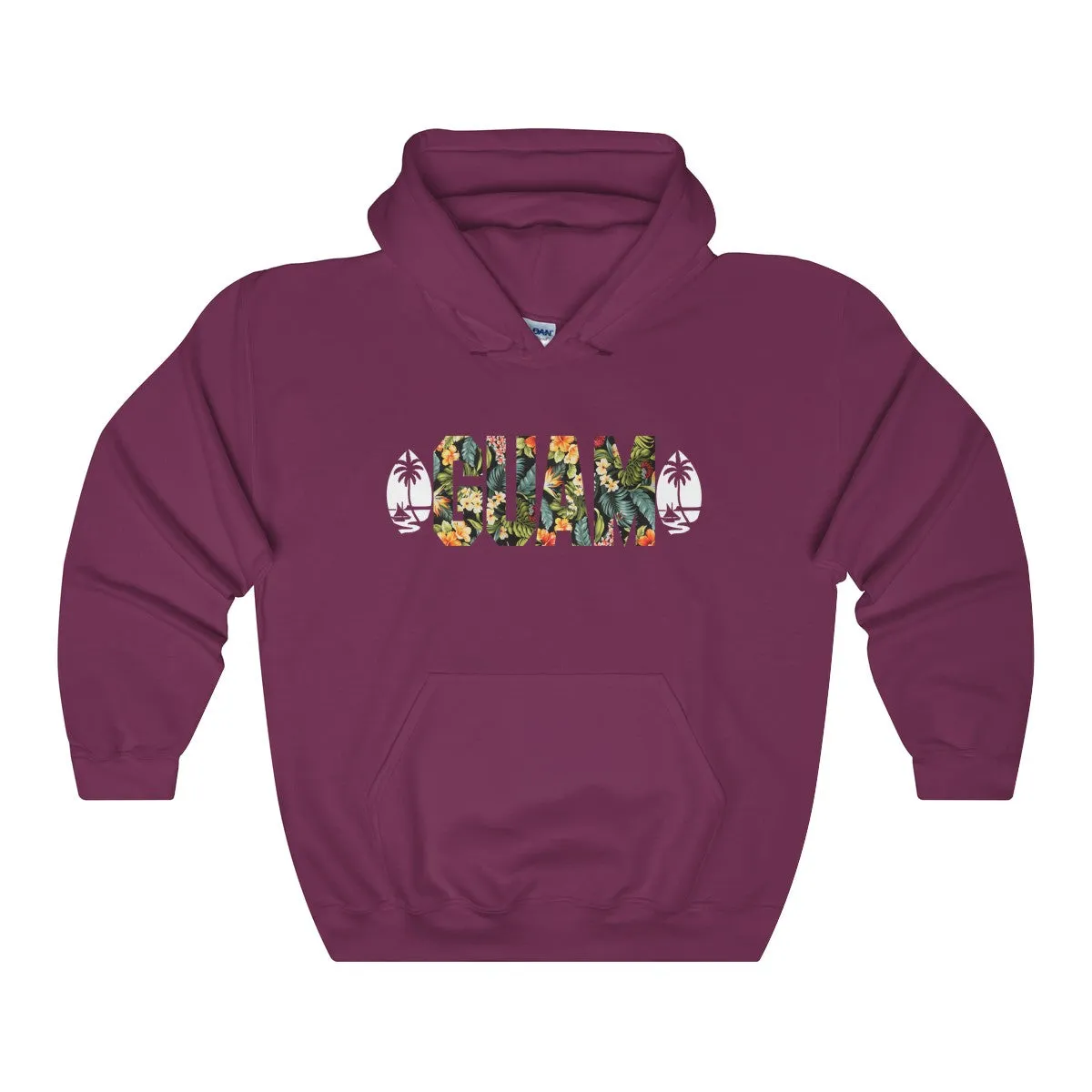 Guam Floral Hoodies Dark Colors.