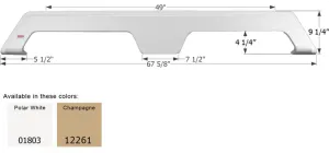 Gulf Stream 5th Wheel Travel Trailer FS1803 - Polar White