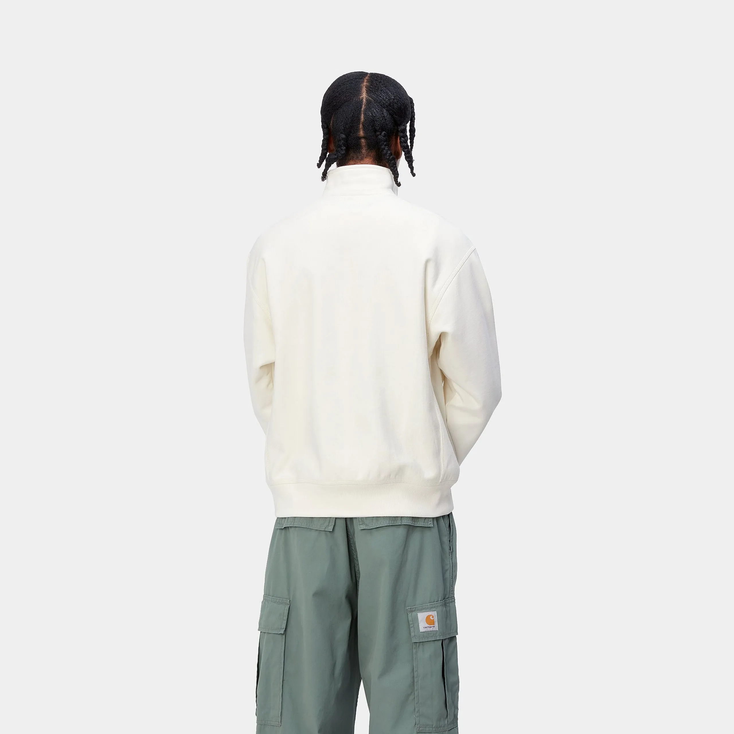 Half Zip American Script Sweat - Wax