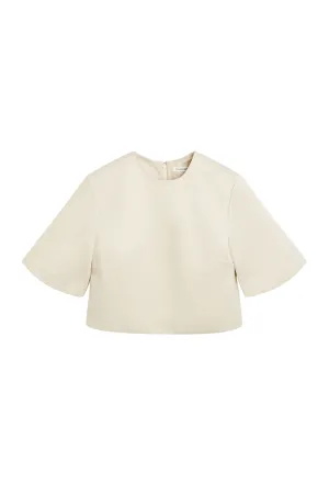 Hania Ivory Cropped Top