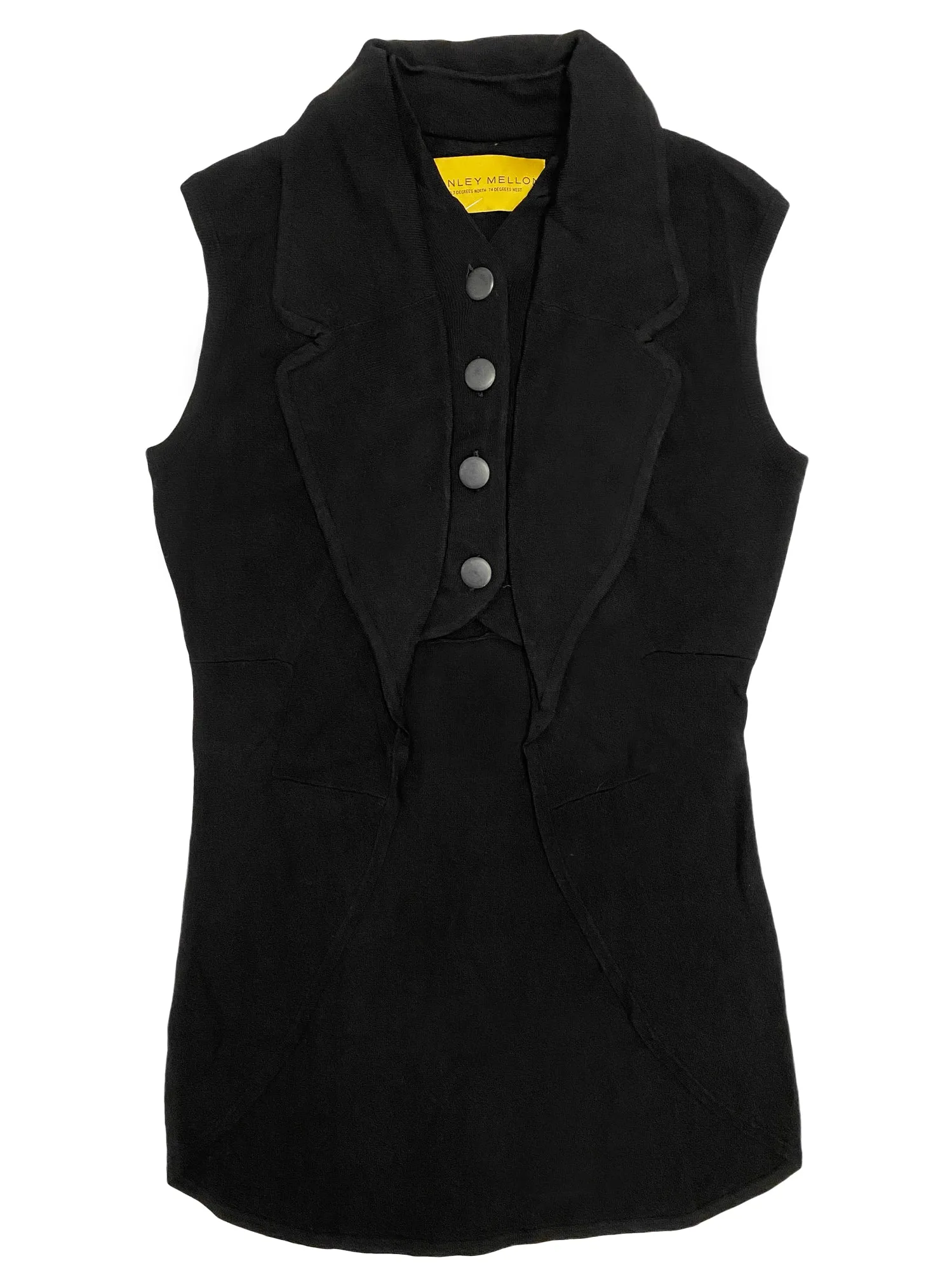 Hanley Mellon Women's Sleeveless Vest Medium Black