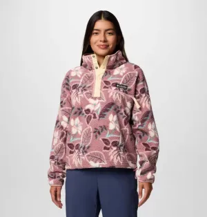Helvetia II Printed Cropped Half Snap Fleece vest