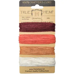 Hemp Cord Set - Coral Reef 20lb - 120'